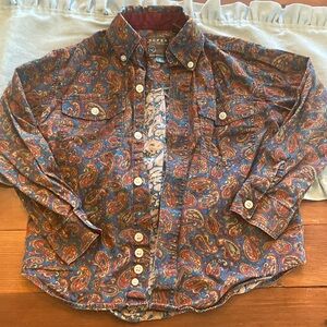 Roper Paisley button up shirt